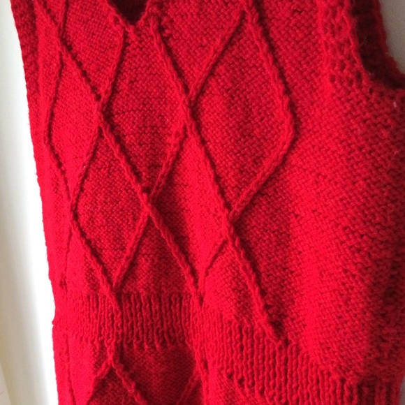 Red knit sleeveless minidress - Picture 6 of 6